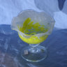 Вазочка-конфетница художественное стекло