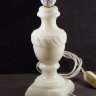Мраморное основание для лампы белое
