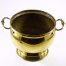 Горшок-кашпо с ручками латунь