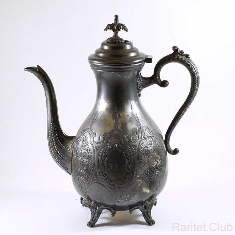 Кофейник гальваника Англия 40-е гг 20 века.