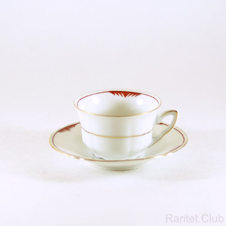 Купить Кофейную Пару Красную В Белый Горох