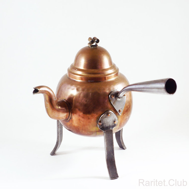 Чайник для открытого огня 1 литр патина