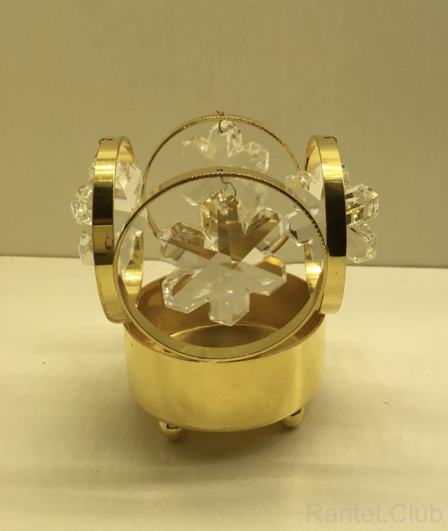 Подсвечник с хрустальными подвесками