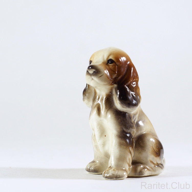 Фигурка "Спаниель" майолика
