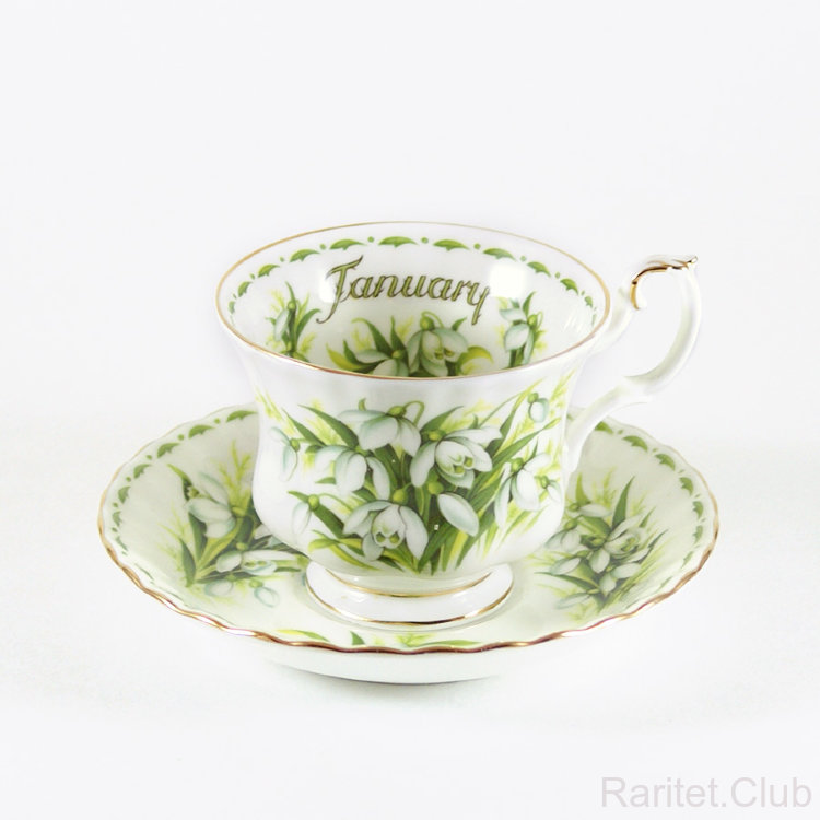 Чайная пара "Подснежники". "Snowdrops".