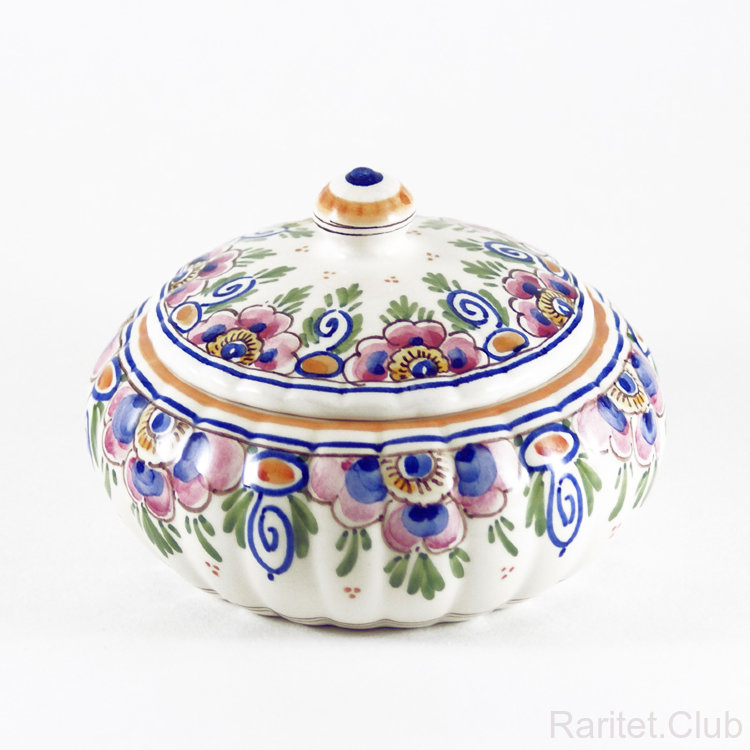 Сахарница цветная Delft